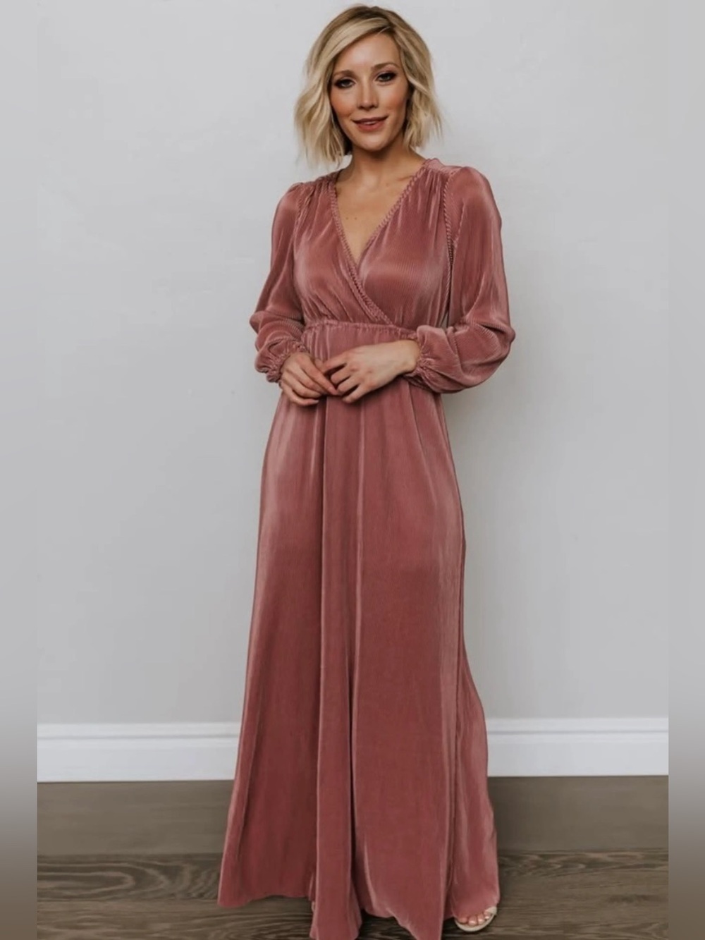 Baltic Born The Venus Pleated Maxi Dress